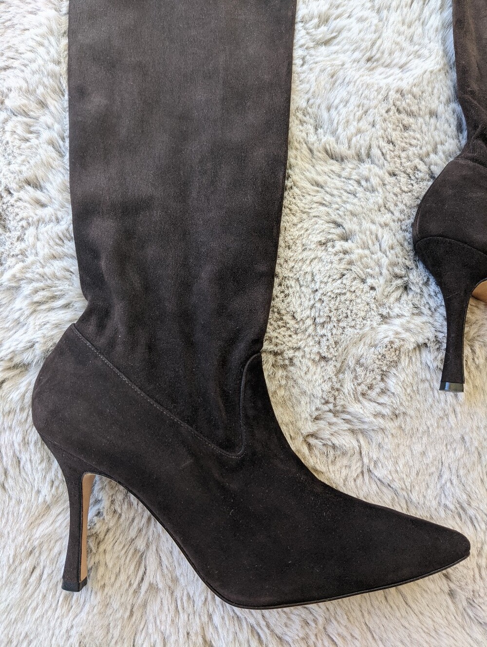 MANOLO BLAHNIK Pascalare Black Suede Sock Boots 39 MSRP $1500 - Picture 7 of 16